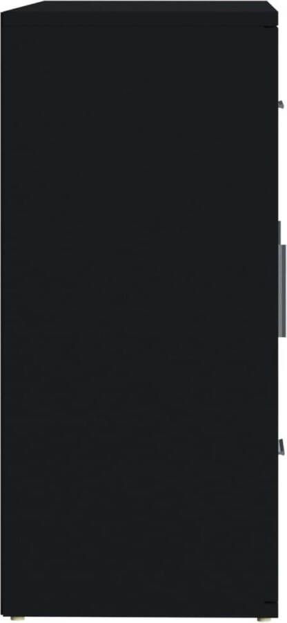 VidaXL -Dressoir-91x29 5x65-cm-bewerkt-hout-zwart - Foto 2