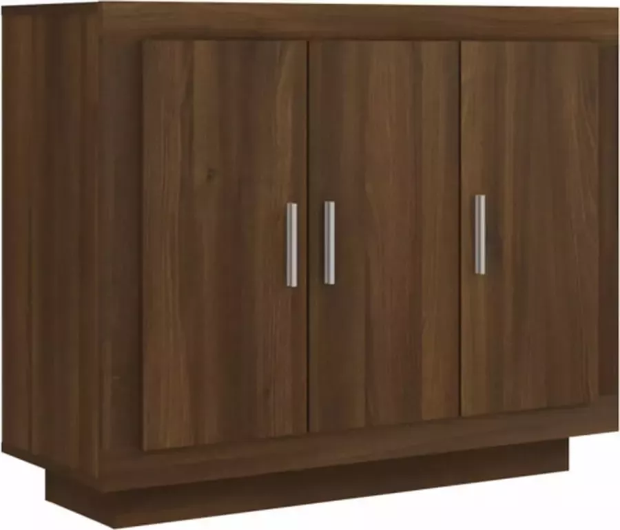 VidaXL -Dressoir-92x35x75-cm-bewerkt-hout-bruineikenkleurig - Foto 3