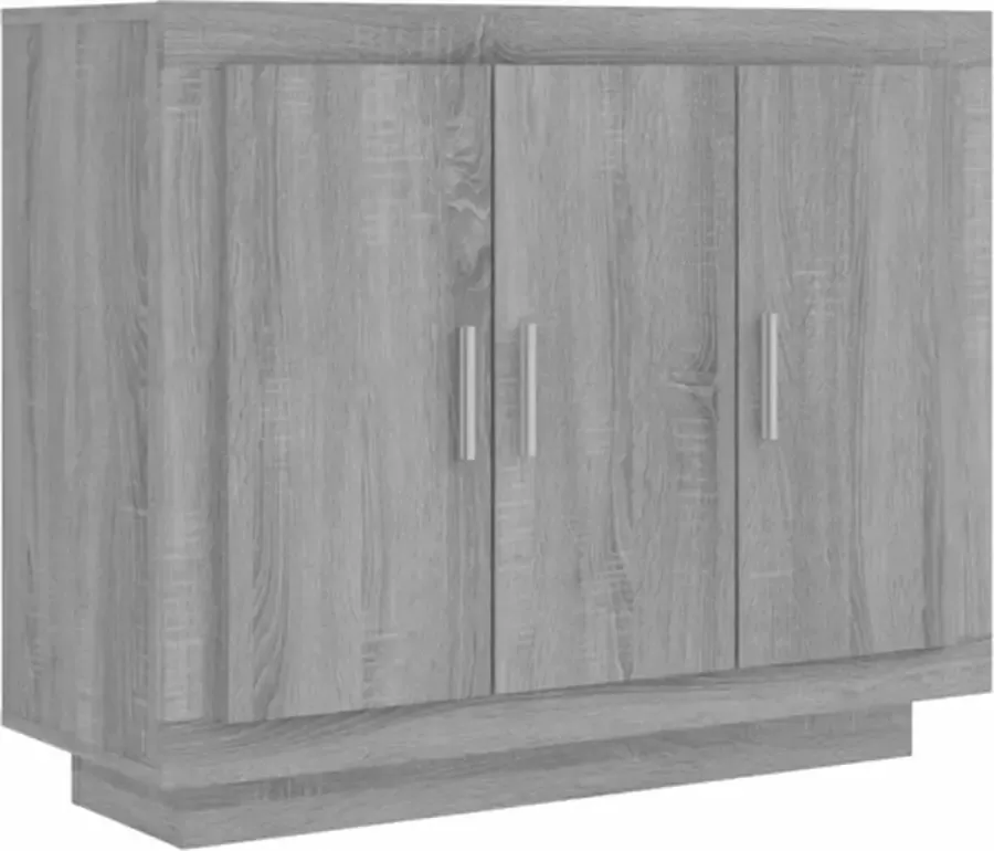 VidaXL -Dressoir-92x35x75-cm-bewerkt-hout-grijs-sonoma-eikenkleurig - Foto 3