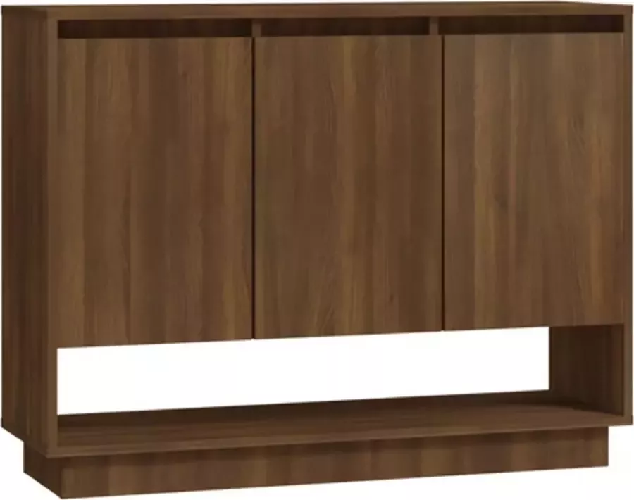 VidaXL -Dressoir-97x31x75-cm-spaanplaat-bruineikenkleurig - Foto 2