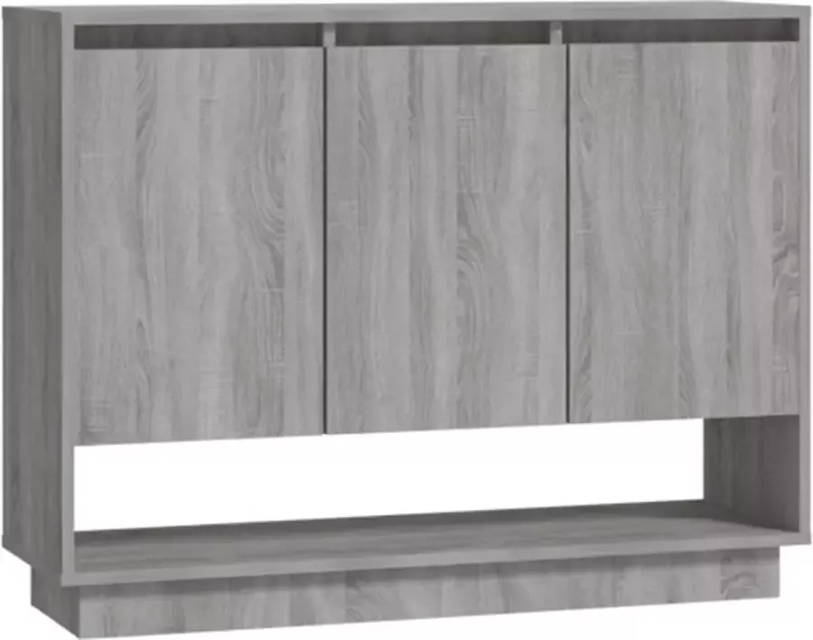 VidaXL -Dressoir-97x31x75-cm-bewerkt-hout-grijs-sonoma-eikenkleurig - Foto 3