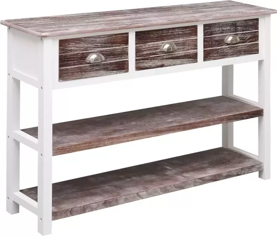 VidaXL Dressoir antiek bruin 115x30x76 cm hout