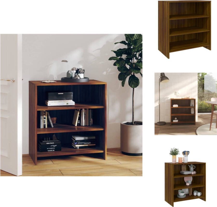 VidaXL Dressoir Bruineiken 70 x 40.5 x 75 cm Montage vereist Keukenkast