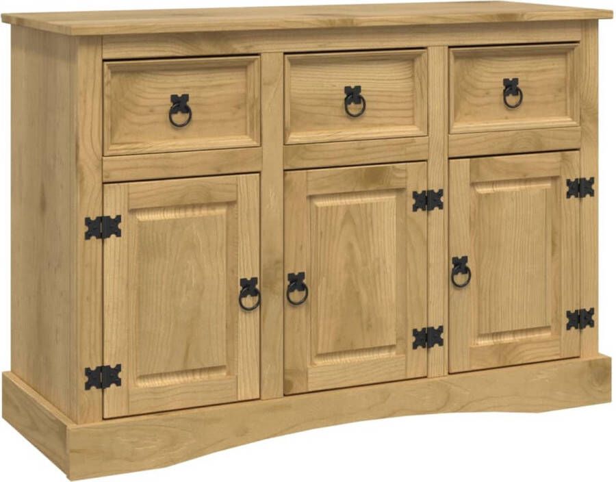 VidaXL Dressoir Corona Massief Grenenhout Dressoir Corona Style Mexicaanse Stijl Grenenhouten Dressoir Vintage Dressoir - Foto 2
