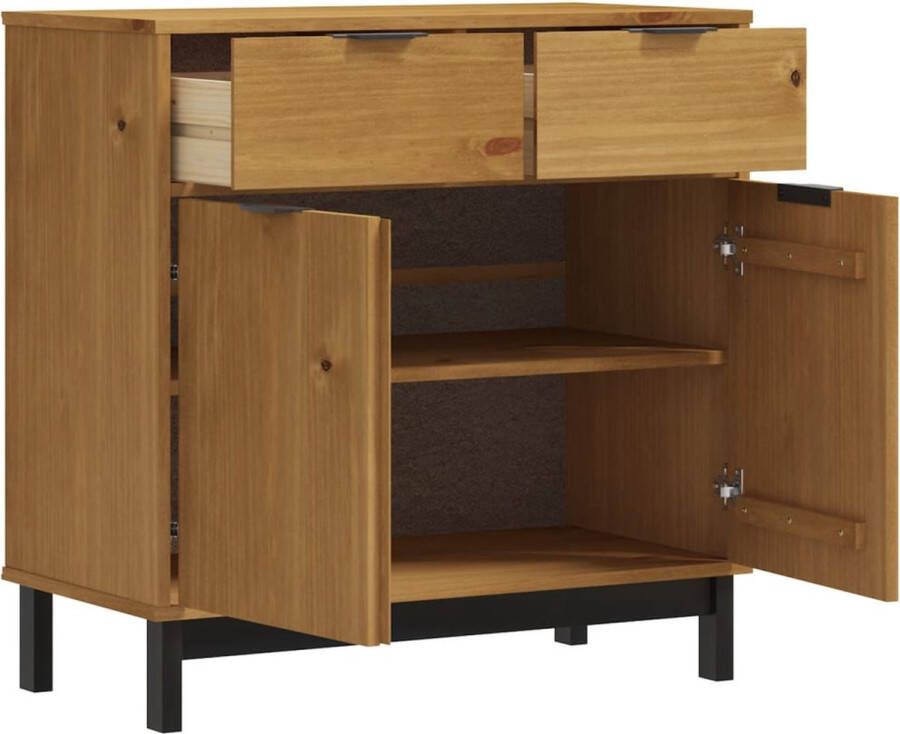 VidaXL -Dressoir-FLAM-80x40x80-cm-massief-grenenhout - Foto 4