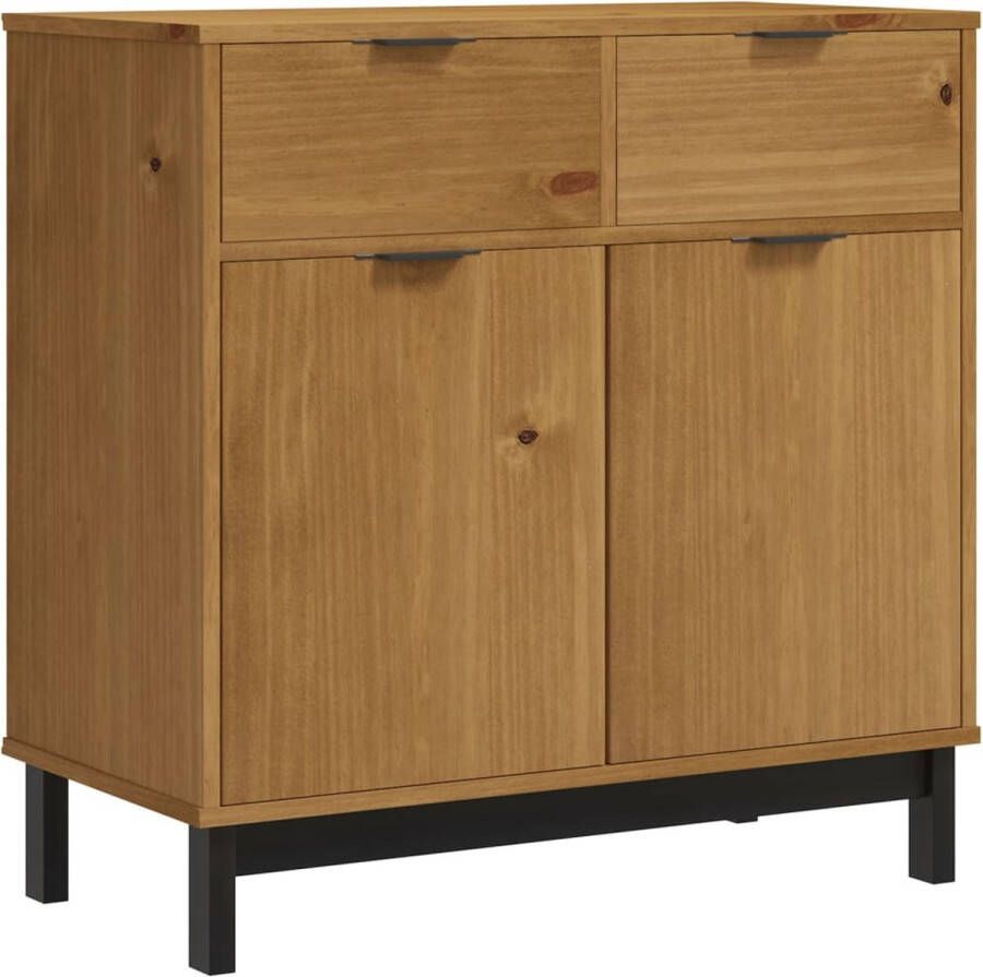 VidaXL -Dressoir-FLAM-80x40x80-cm-massief-grenenhout - Foto 2