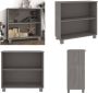 VidaXL Dressoir HAMAR 85x35x80 cm massief grenenhout lichtgrijs Dressoir Dressoirs Hoge Kast - Thumbnail 1