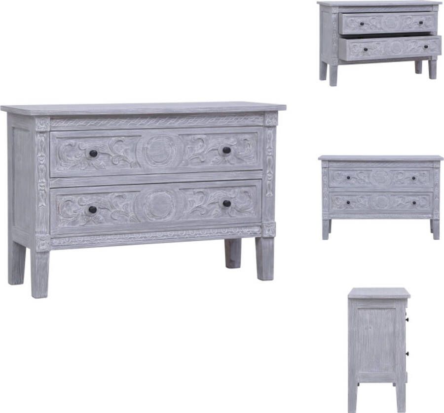 VidaXL Dressoir Dressoirs Houten Dressoir Houten Dressoirs Dressoir met 2 lades 90x30x60 cm massief mahoniehout