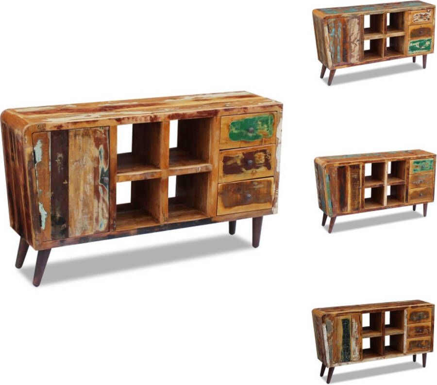 VidaXL Dressoir Dressoirs Hoge Kast Hoge Kasten Dressoir 150x40x86 cm massief gerecycled hout - Foto 2