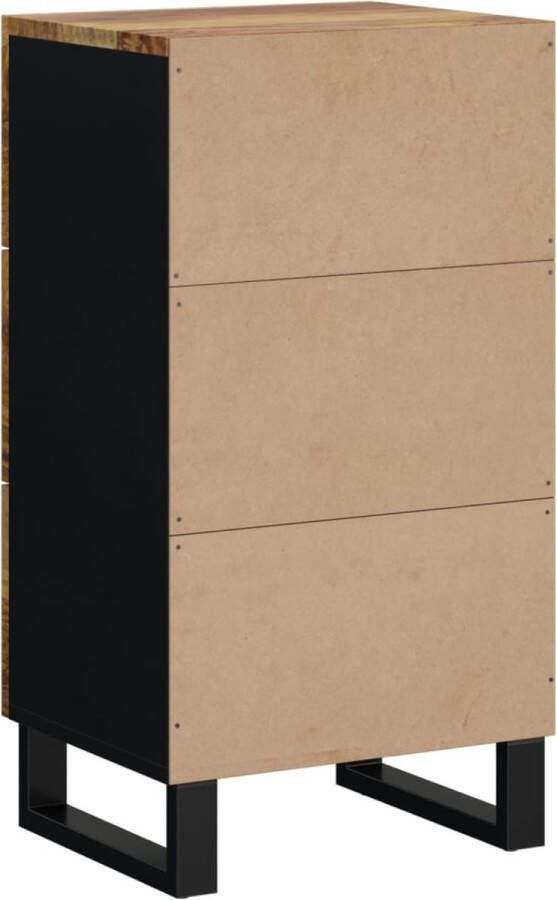 VIDAXL Dressoir met 3 lades 40x33 5x75 cm massief mangohout - Foto 1