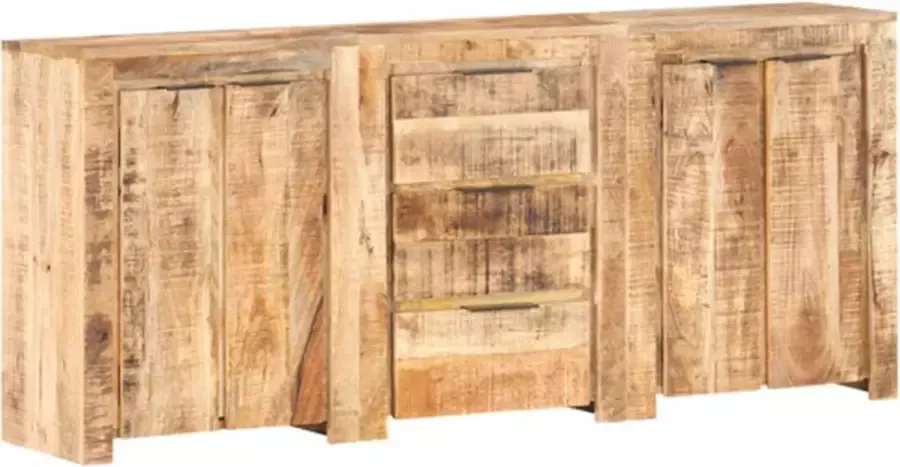 VidaXL Dressoir met 3 lades en 4 deuren massief mangohout - Foto 2
