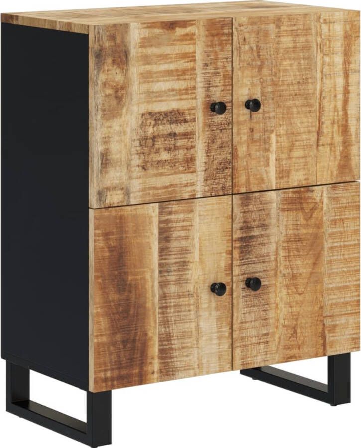 VidaXL -Dressoir-met-4-deuren-60x33x75-cm-massief-mangohout