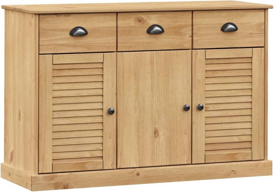VidaXL -Dressoir-met-lades-VIGO-113x40x75-cm-massief-grenenhout - Foto 3