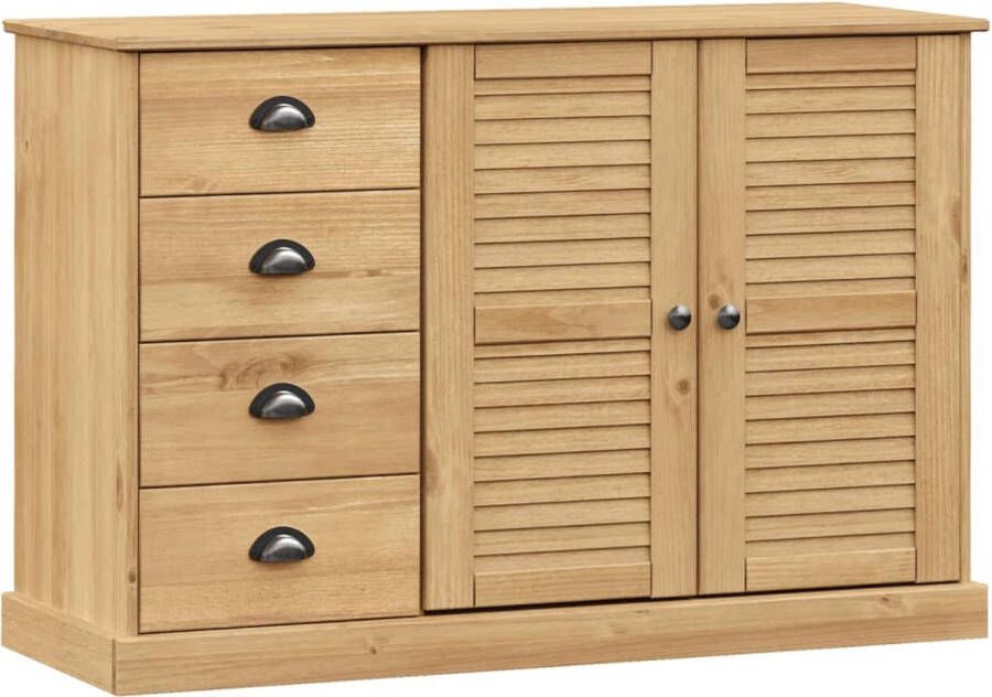 VidaXL -Dressoir-met-lades-VIGO-113x40x75-cm-massief-grenenhout - Foto 2