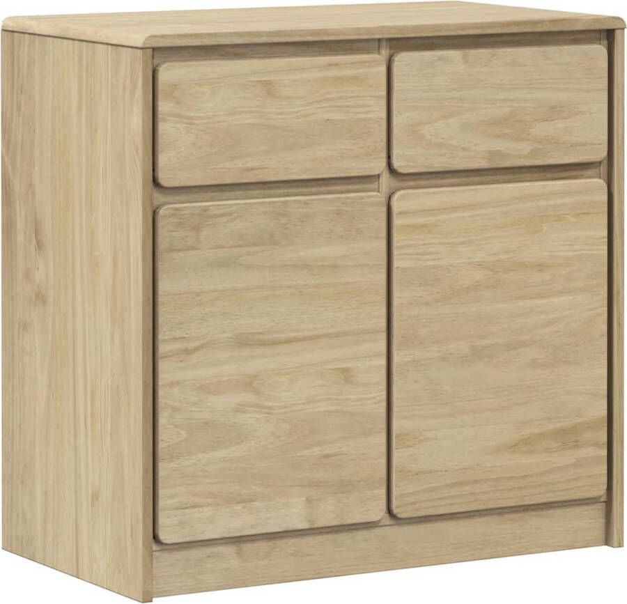 VidaXL -Dressoir-SAUDA-80x43x75 5-cm-massief-grenenhout-eikenkleurig - Foto 2
