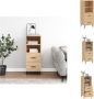 VidaXL Dressoir Sonoma Eiken 34.5 x 34 x 90 cm Duurzaam bewerkt hout en metaal Keukenkast - Thumbnail 1