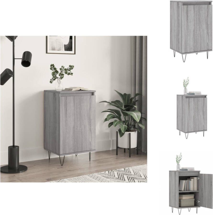 VidaXL Dressoir Trendy Meubelen Afmetingen- 40 x 35 x 70 cm Kleur- Grijs Sonoma Eiken Keukenkast - Foto 4