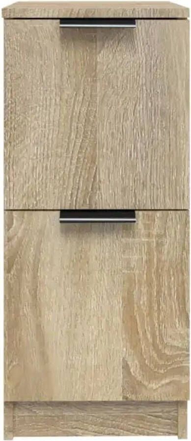 VidaXL -Dressoirs-2-st-30x30x70-cm-bewerkt-hout-sonoma-eikenkleurig - Foto 2