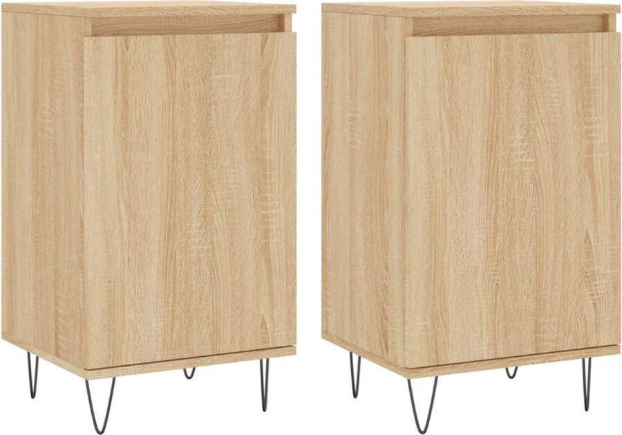 VidaXL -Dressoirs-2-st-40x35x70-cm-bewerkt-hout-sonoma-eikenkleurig - Foto 6