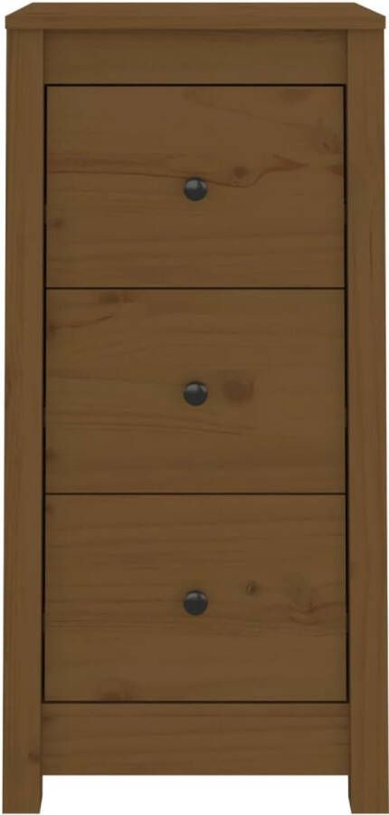 VidaXL -Dressoirs-2-st-40x35x80-cm-massief-grenenhout-honingbruin - Foto 2