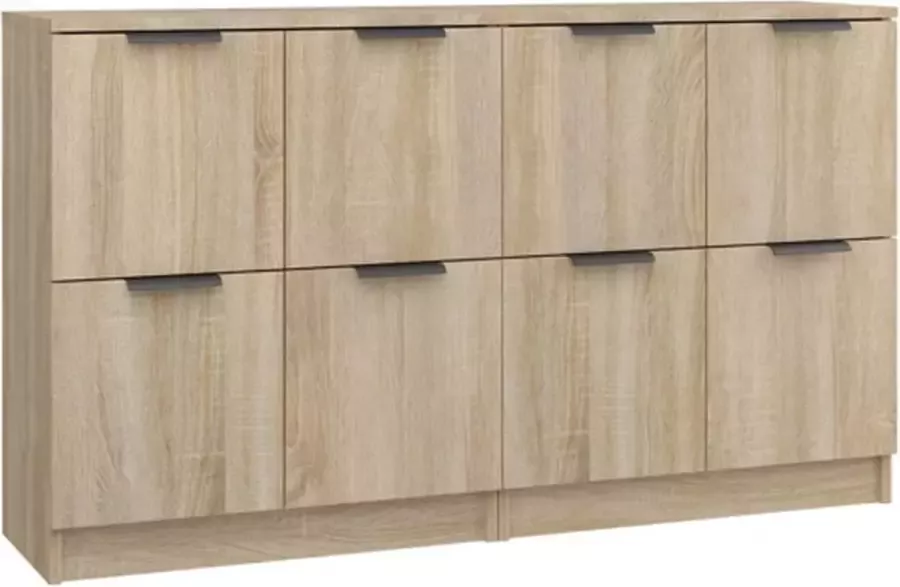 VidaXL -Dressoirs-2-st-60x30x70-cm-bewerkt-hout-sonoma-eikenkleurig - Foto 4