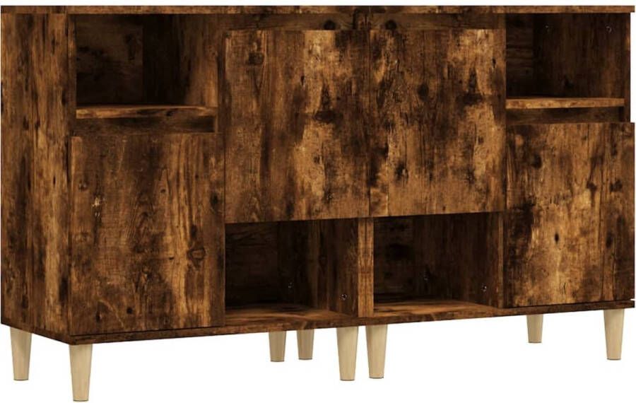 VidaXL -Dressoirs-2-st-60x35x70-cm-bewerkt-hout-gerookt-eikenkleurig - Foto 3