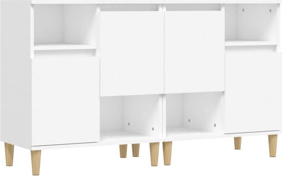 VidaXL -Dressoirs-2-st-60x35x70-cm-bewerkt-hout-wit - Foto 2