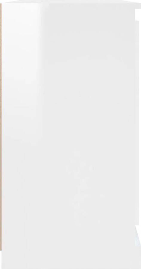 VidaXL -Dressoirs-2-st-bewerkt-hout-hoogglans-wit - Foto 8