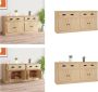 VidaXL Dressoirs 2 st bewerkt hout sonoma eikenkleurig Dressoir Dressoirs Kast Wandkast - Thumbnail 3