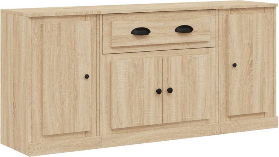 VidaXL -Dressoirs-3-st-bewerkt-hout-sonoma-eiken - Foto 2