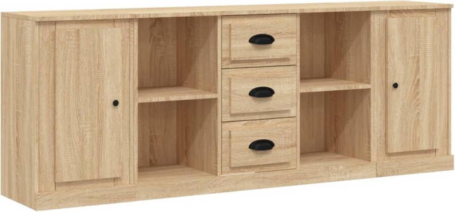 VidaXL -Dressoirs-3-st-bewerkt-hout-sonoma-eiken - Foto 2