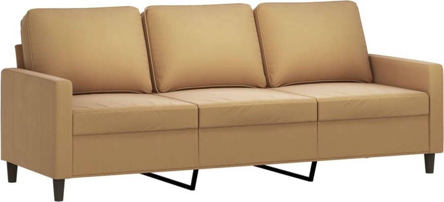 VidaXL -Driezitsbank-180-cm-fluweel-bruin - Foto 4