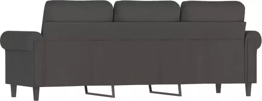 VidaXL Driezitsbank 180 cm fluweel donkergrijs - Foto 2