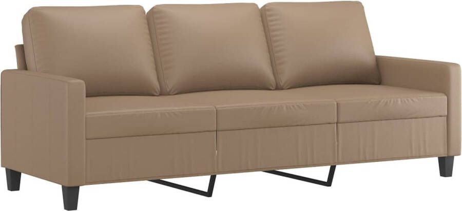 Vida XL vidaXL Driezitsbank 180 cm kunstleer cappuccinokleurig-VXL-359126 - Foto 5