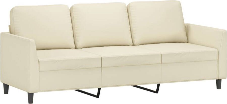 Vida XL vidaXL Driezitsbank 180 cm kunstleer crÃ¨mekleurig-VXL-359143 - Foto 3