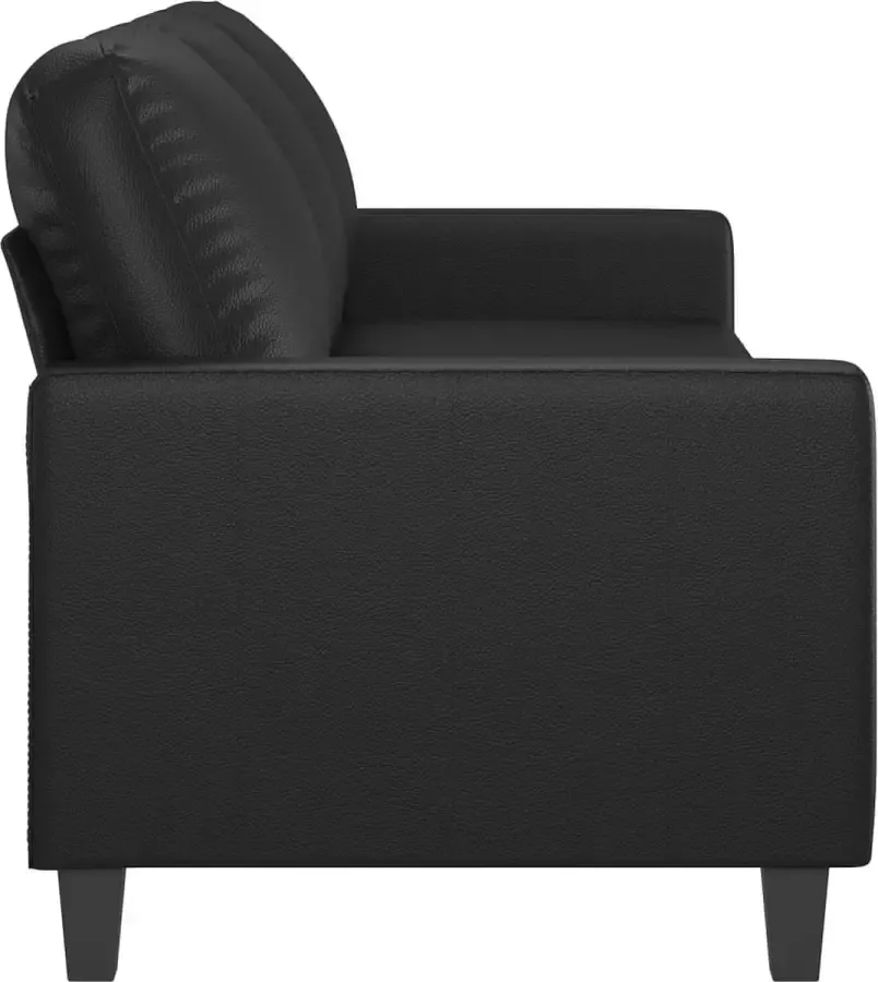 VIDAXL Driezitsbank 180 cm kunstleer zwart - Foto 2