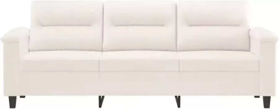 VidaXL Driezitsbank 180 cm microvezelstof beige - Foto 2