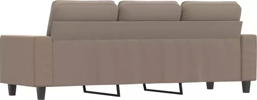 VidaXL Driezitsbank 180 cm microvezelstof taupe - Foto 3