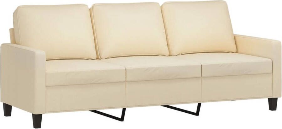 Vida XL vidaXL Driezitsbank 180 cm stof crÃ¨mekleurig-VXL-359101 - Foto 8