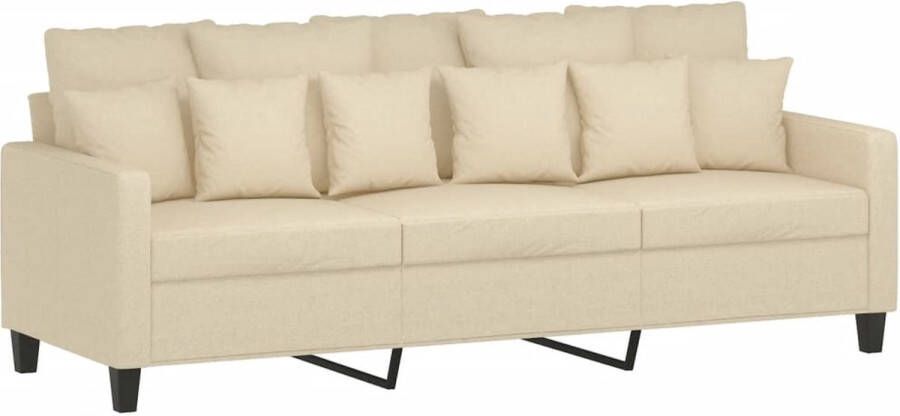 Vida XL vidaXL Driezitsbank 180 cm stof crÃ¨mekleurig-VXL-359101 - Foto 13