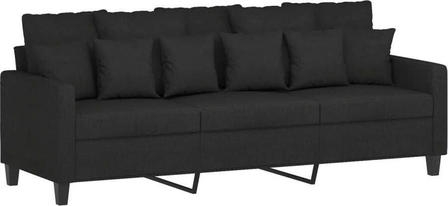 Vida XL vidaXL Driezitsbank 180 cm stof zwart-VXL-359279 - Foto 3