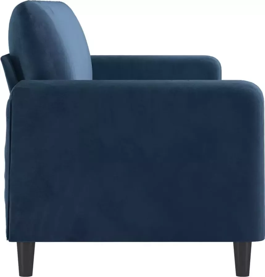 VIDAXL Driezitsbank 210 cm fluweel blauw - Foto 2