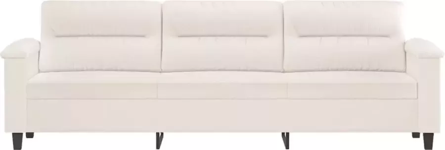 VidaXL Driezitsbank 210 cm microvezelstof beige - Foto 2