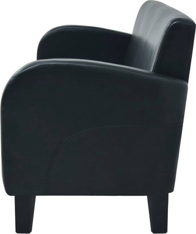 Vida XL vidaXL Driezitsbank kunstleer zwart -VXL-241979 - Foto 2