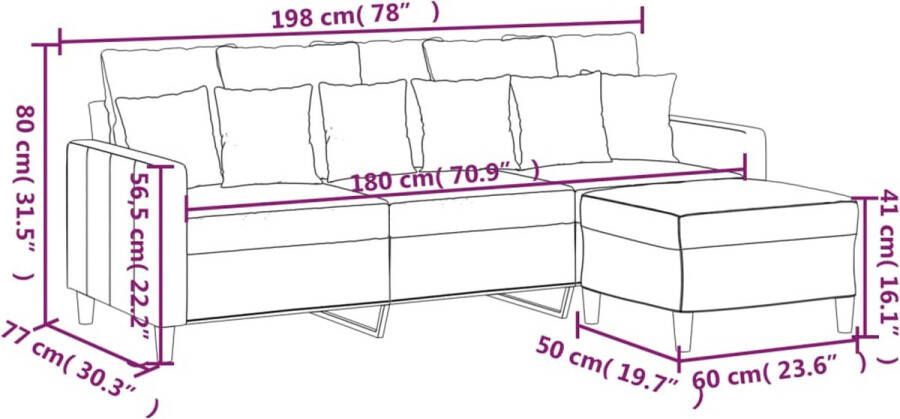 VidaXL -Driezitsbank-met-voetenbank-180-cm-fluweel-zwart - Foto 3