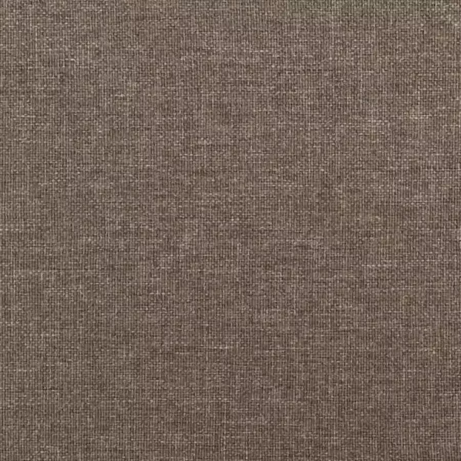 VidaXL Driezitsbank met voetenbank 180 cm stof taupe