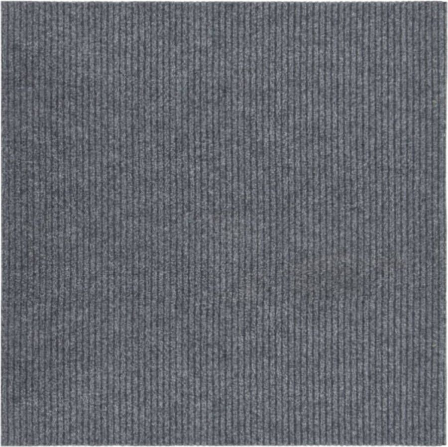 VidaXL -Droogloopmat-100x100-cm-grijs
