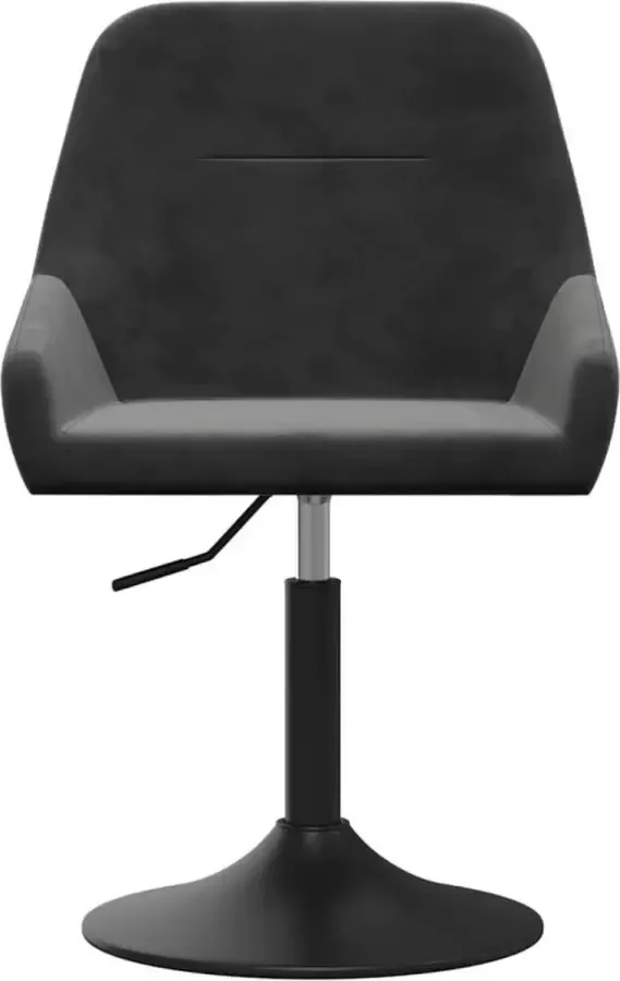 VidaXL Eetkamerstoel draaibaar fluweel lichtgrijs - Foto 2