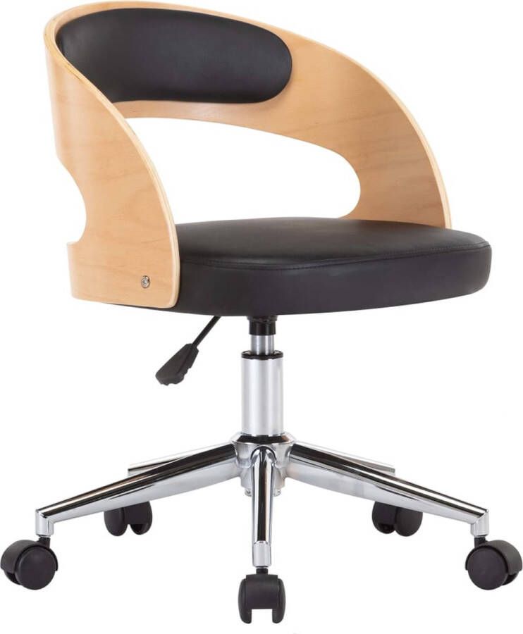 VidaXL Draaibare Eetkamerstoel Zwart Kunstleer Eetkamerstoel Zwarte Eetkamerstoel Draaibare Eetkamerstoel Ergonomische Eetkamerstoel Kunstleder Eetkamerstoel