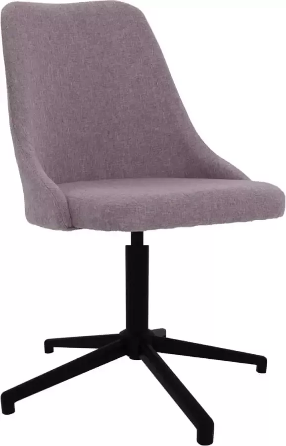 VidaXL Eetkamerstoel draaibaar stof taupe - Foto 2